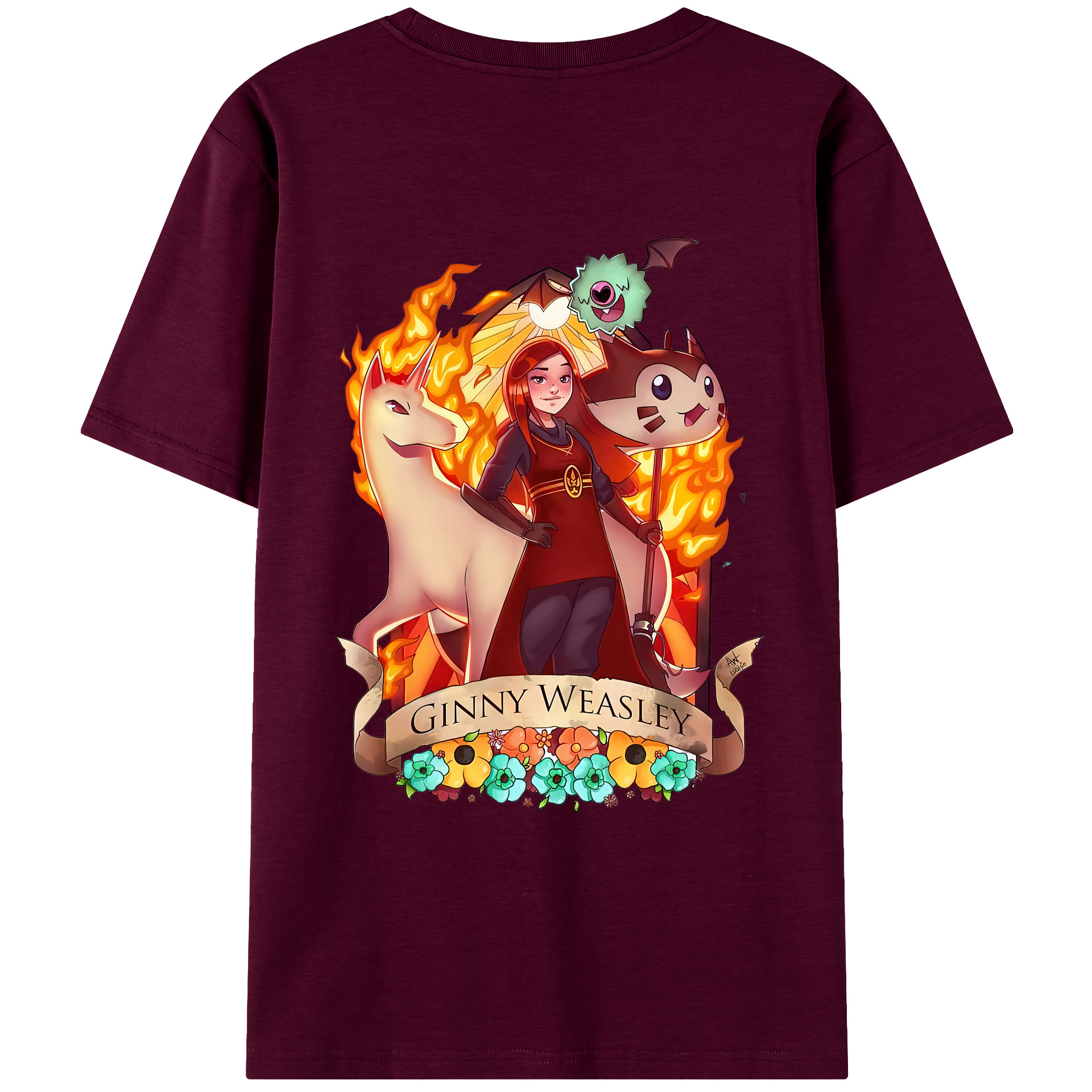 （画像用） Harry Potter ハリー・ポッターシリーズ レディース半袖Tシャツ(バックプリント)